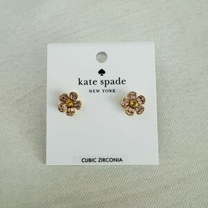 Kate Spade Gold Floral Stud Earrings
